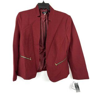 Nine West Womens Stand Collar Size 8